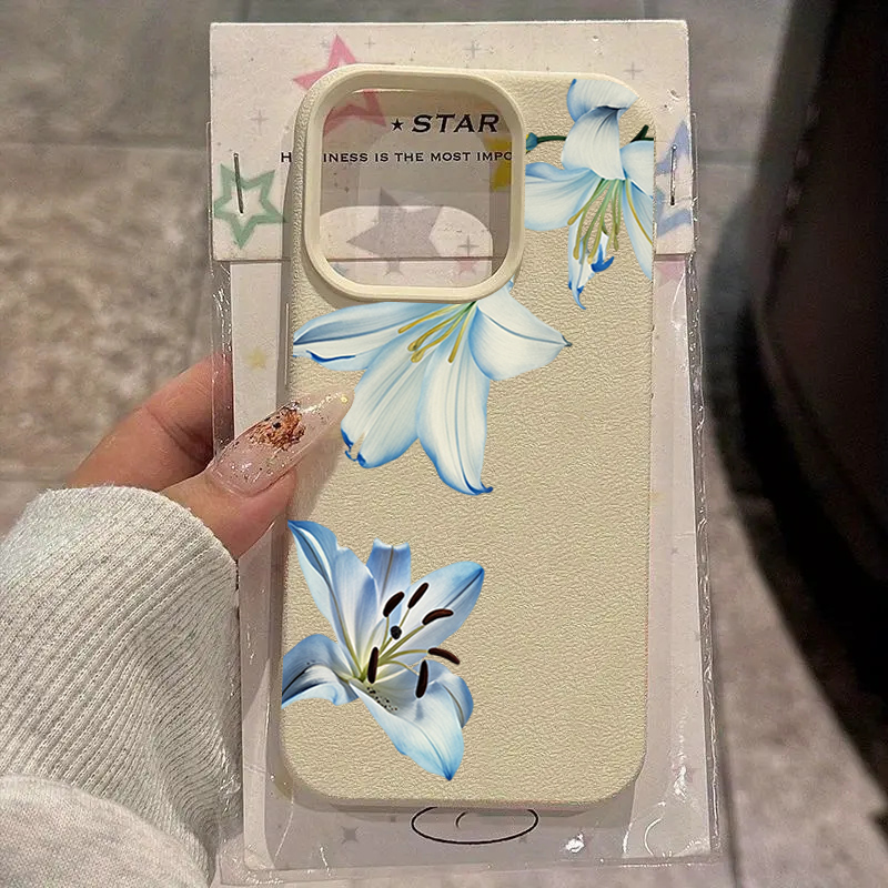 Phone Cases Vintage - Vintage Lily Flower Print Phone Case