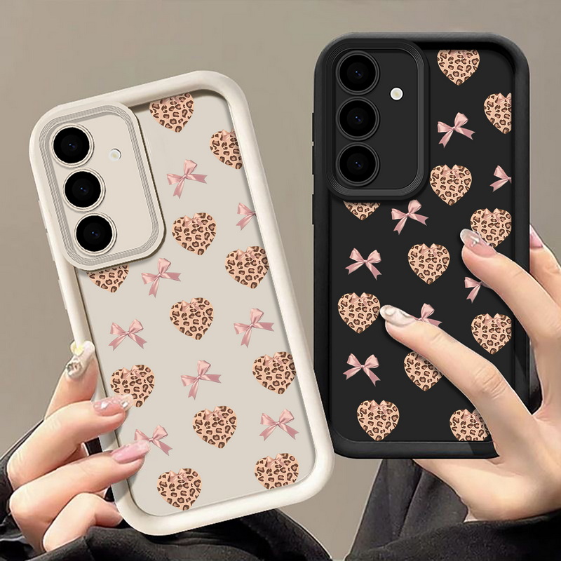 Phone Cases Leopard Print - Retro Leopard Print Bow Phone Case