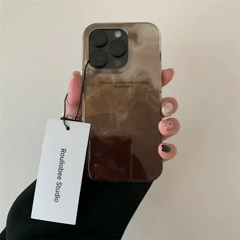 Phone Cases Expensive - Luxury Coffee Color Blending Gradient Phone