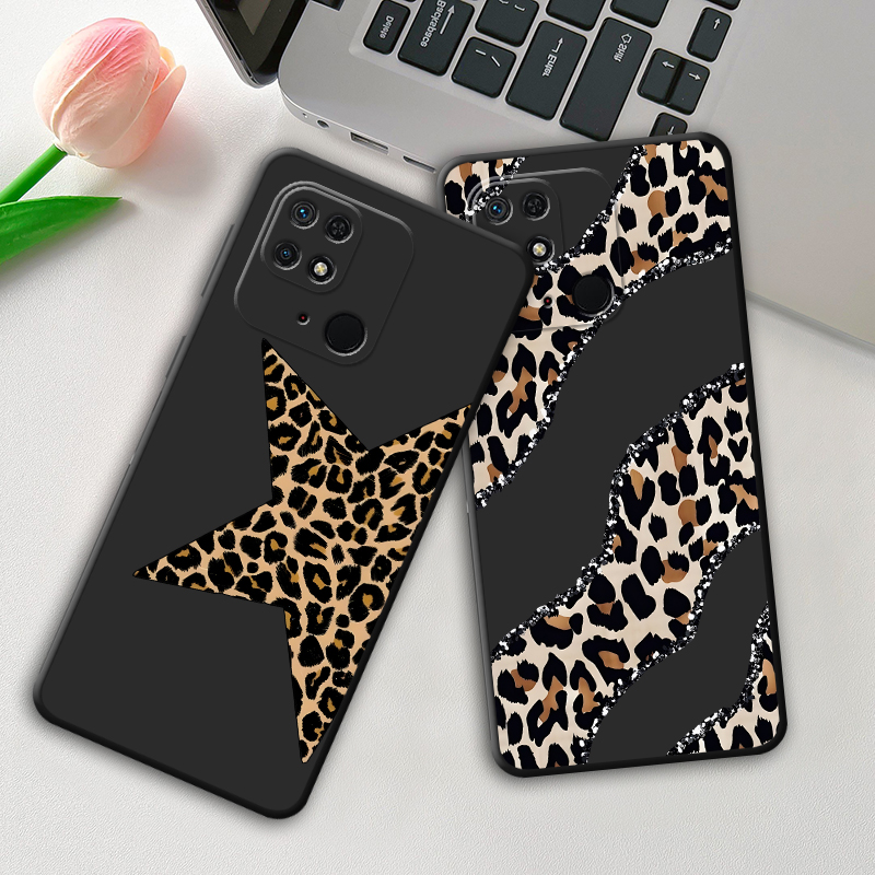 Phone Cases Leopard Print - Leopard Print Star Art Case for