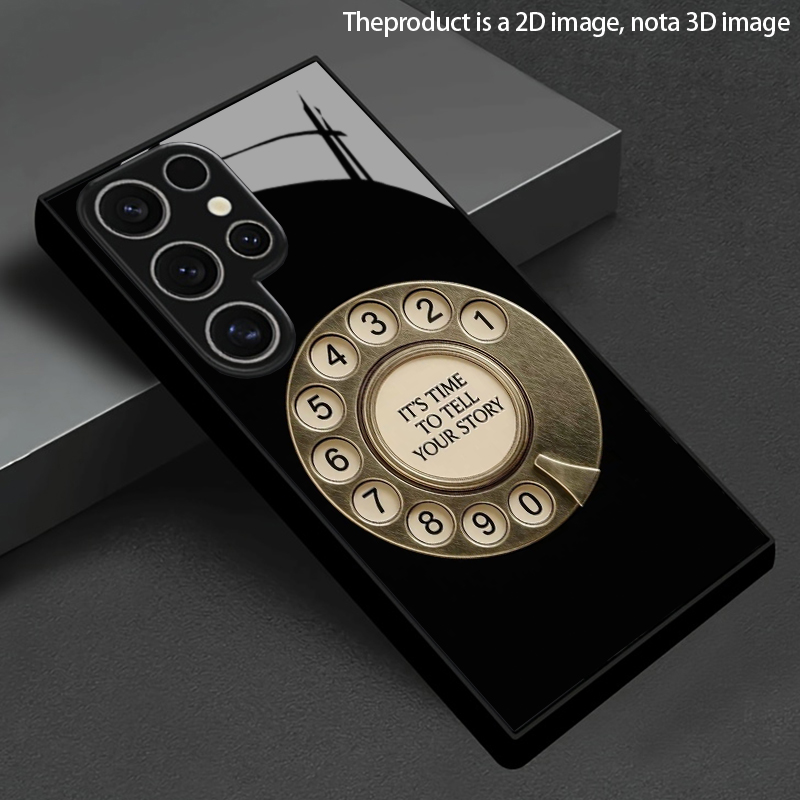Phone Cases Vintage - 2D Dial Pad Pattern Vintage Phone