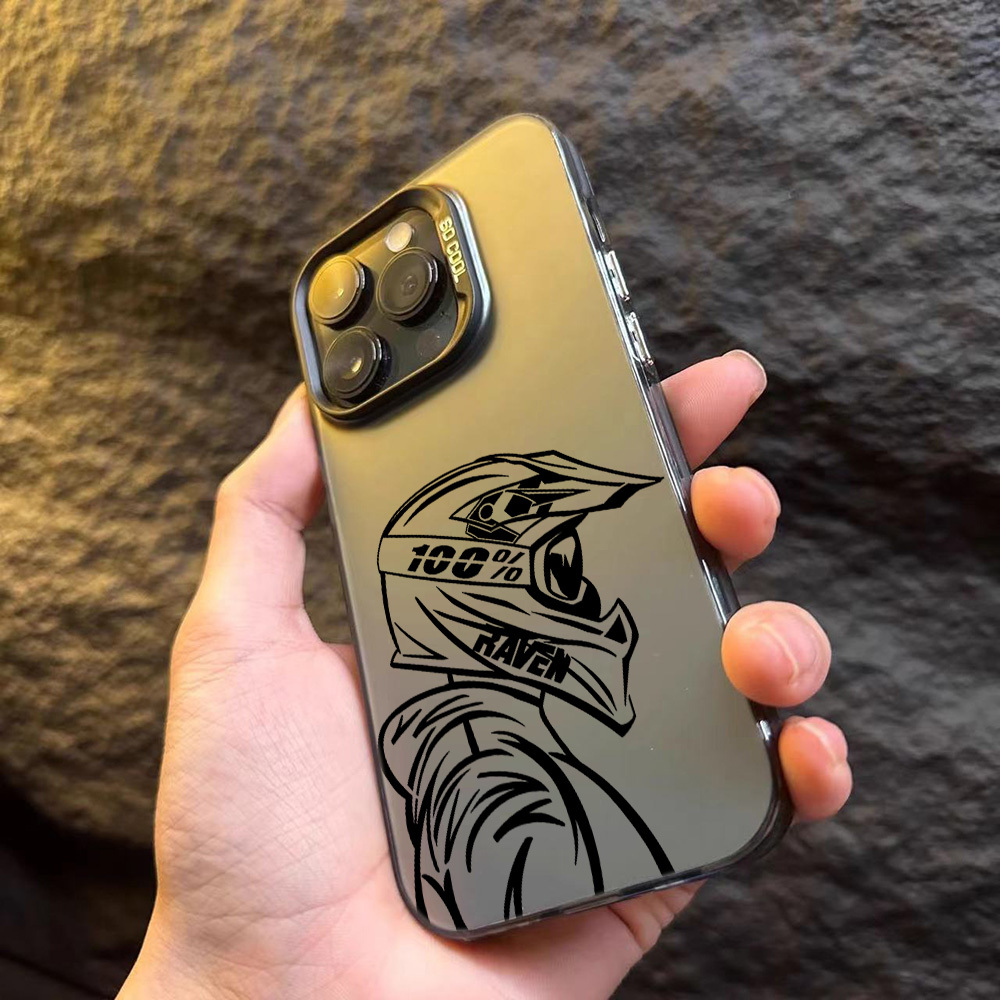 Phone Cases Vape - Motorcycle Rider Creative Phone Case for