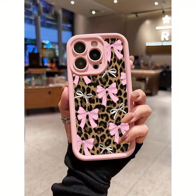 Phone Cases Leopard Print - Leopard Print Bow Phone Case For