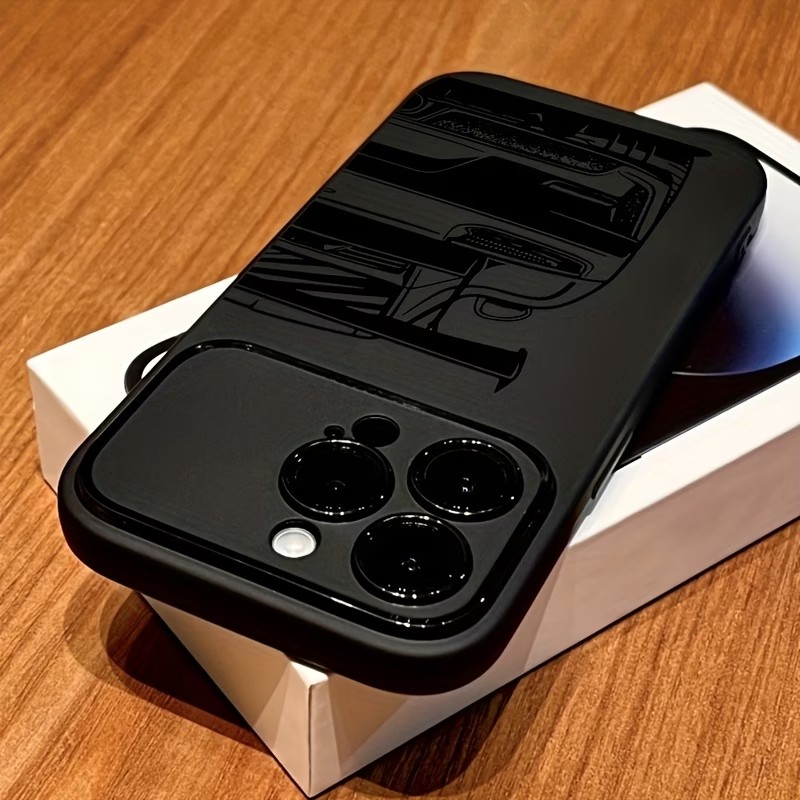 Phone Cases Rugged - Line-Drawing of a Sports Car Phone