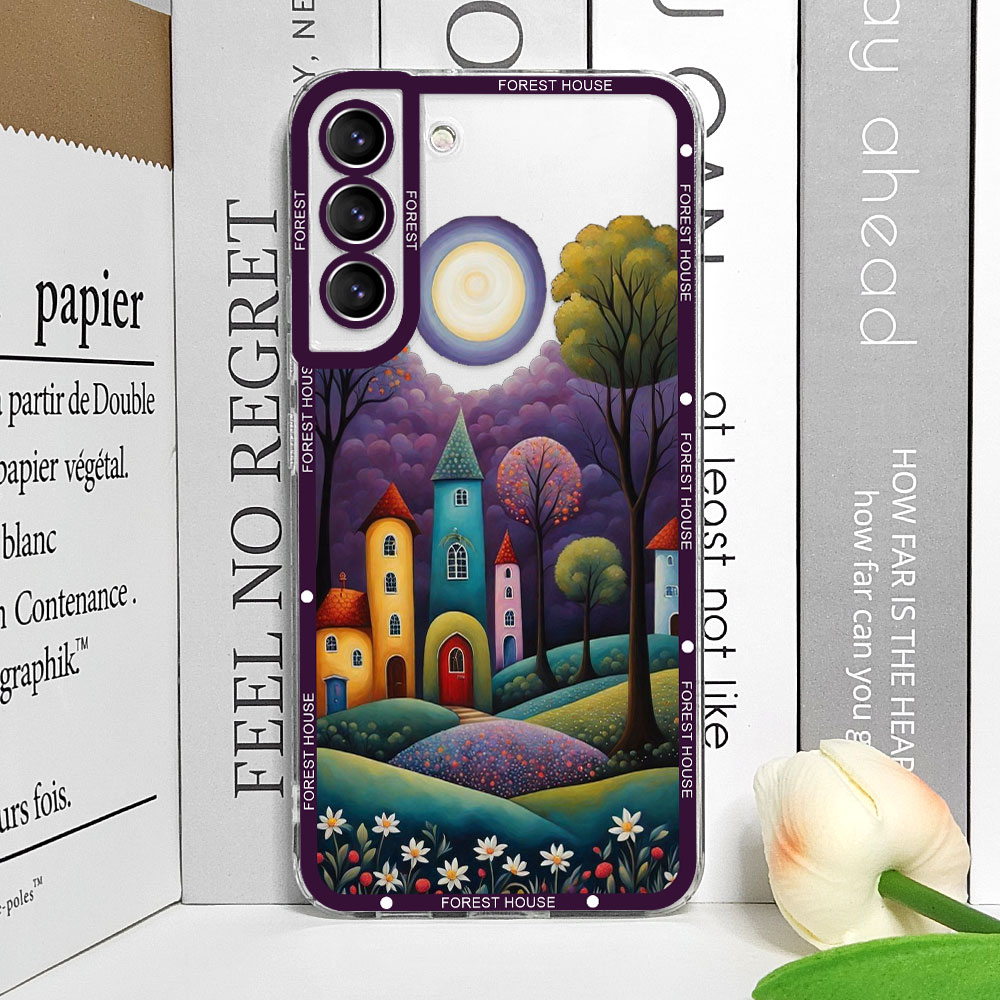 Hand Painted Forest House Clea - Phone Cases Burga 评论和价格
