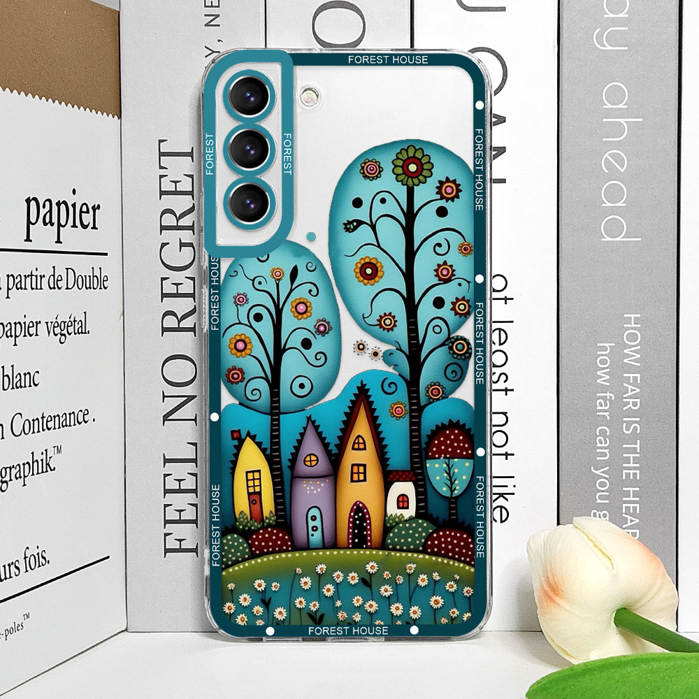 Hand Painted Forest House Clea - Phone Cases Burga 评论和价格