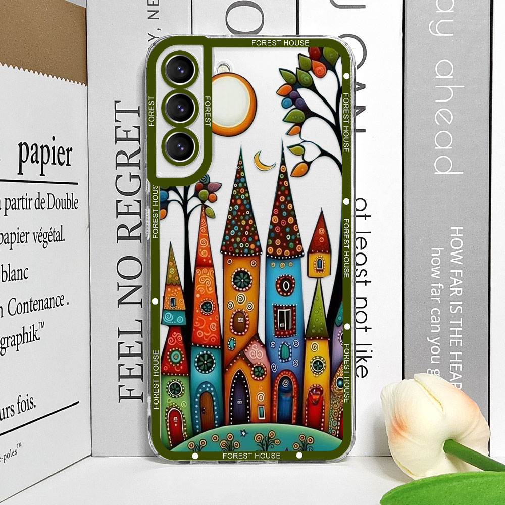 Hand Painted Forest House Clea - Phone Cases Burga 评论和价格