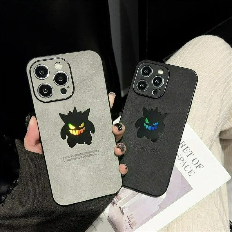 Cartoon Anime Gengar Leather T - Phone Cases Otterbox 评论和价格