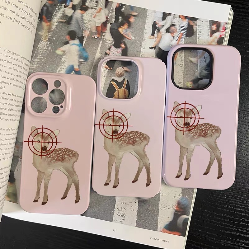 Ins Pink Target Deer Art Phone - Phone Cases Target 评论和价格