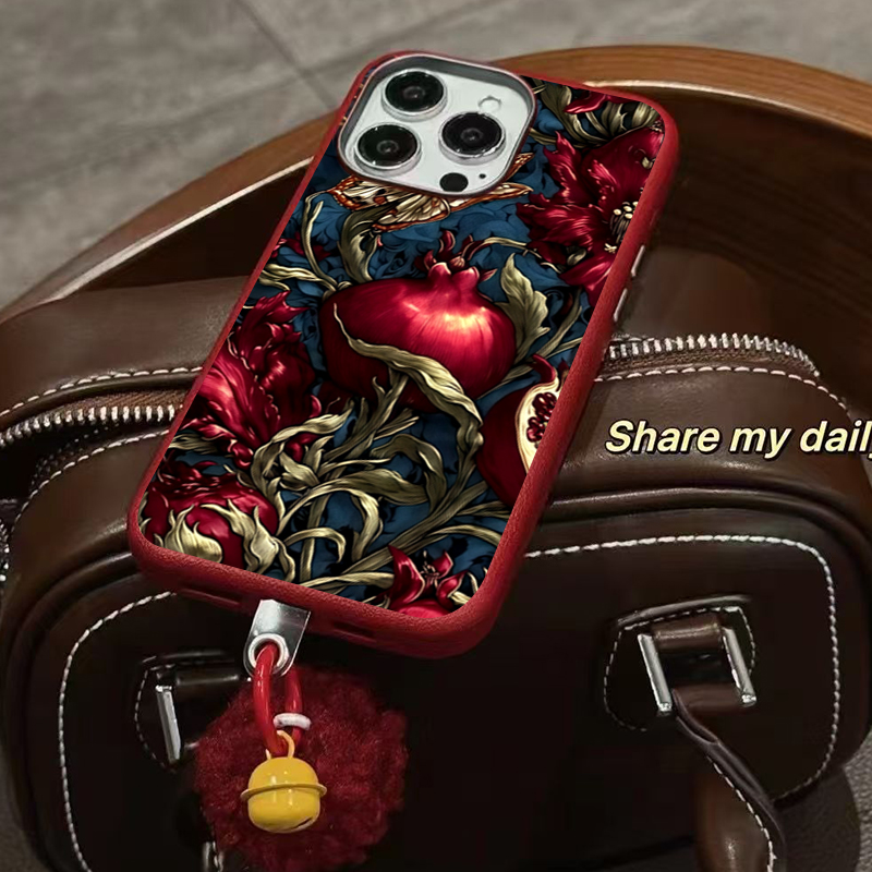 Vintage Pomegranate TPU Art Ph - Phone Cases Vintage 评论和价格