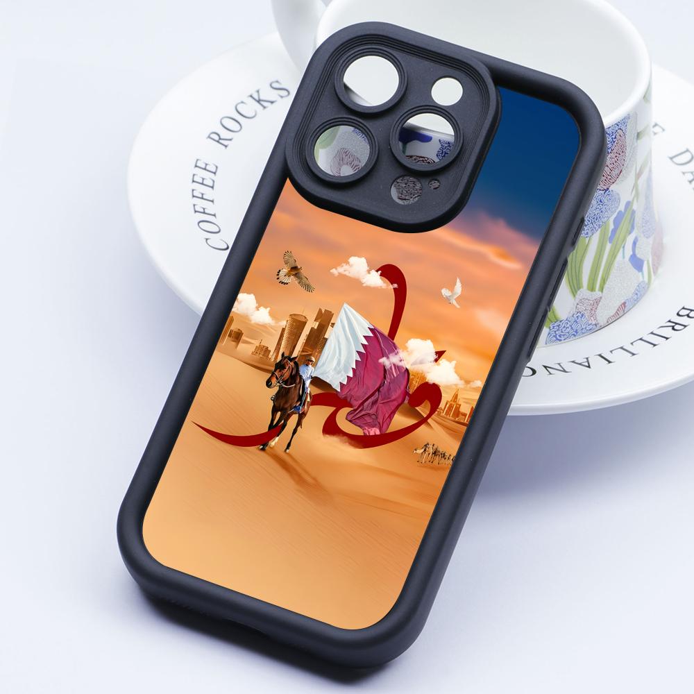 Qatar Flag Thicken TPU Mobile  - Phone Cases Qatar 评论和价格