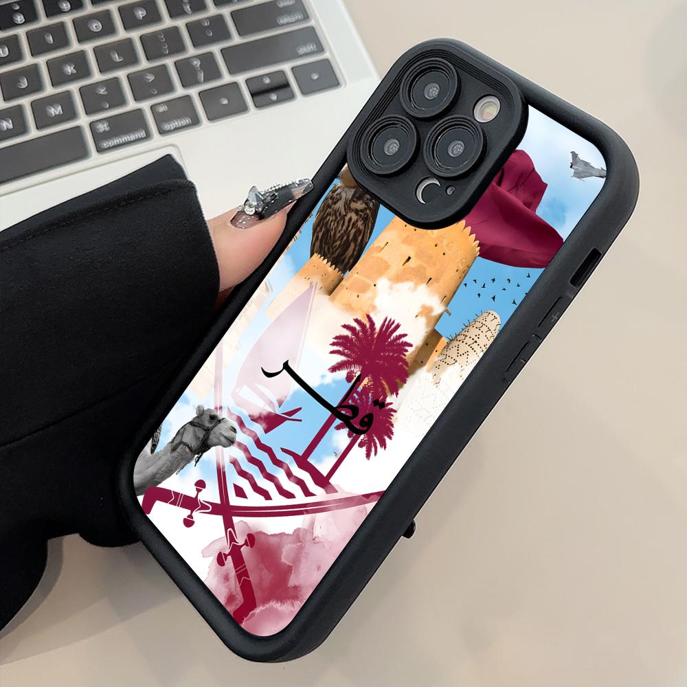 Qatar Flag Thicken TPU Mobile  - Phone Cases Qatar 评论和价格