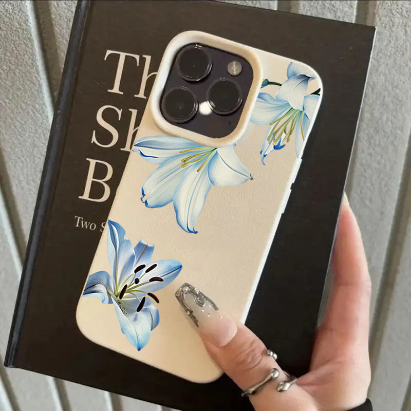 Vintage Lily Flower Print Phon - Phone Cases Vintage 评论和价格