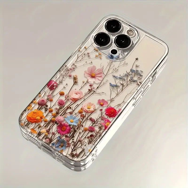 Vintage Wild Flower Clear TPU  - Phone Cases Vintage 评论和价格
