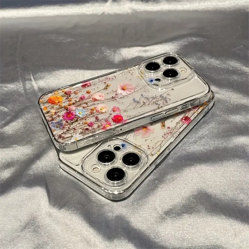 Vintage Wild Flower Clear TPU  - Phone Cases Vintage 评论和价格
