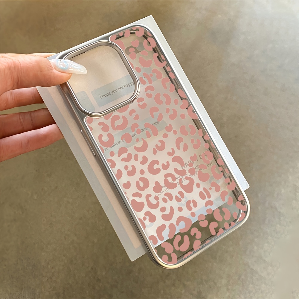Pink Leopard Print Electroplat - Phone Cases Leopard Print 评论和价格