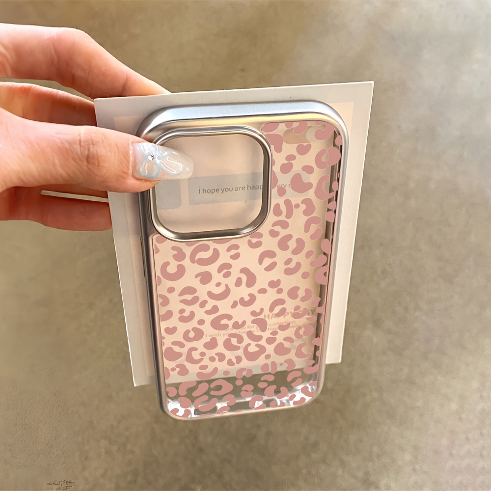 Pink Leopard Print Electroplat - Phone Cases Leopard Print 评论和价格