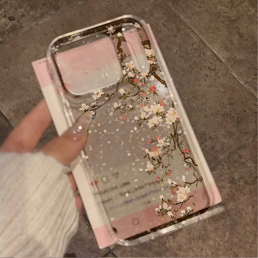 Vintage Magnolia Flower glitte - Phone Cases Vintage 评论和价格