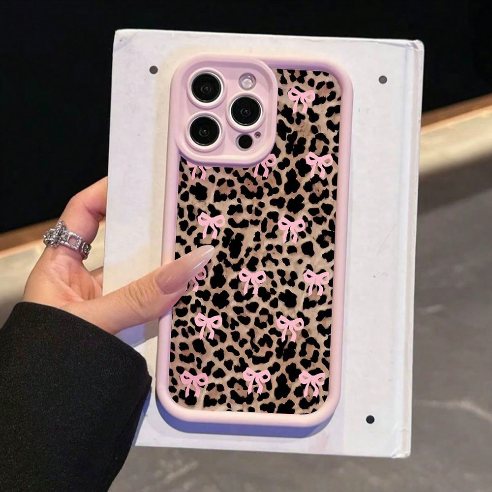 Pink Bow Lily Flower Leopard P - Phone Cases Leopard Print 评论和价格