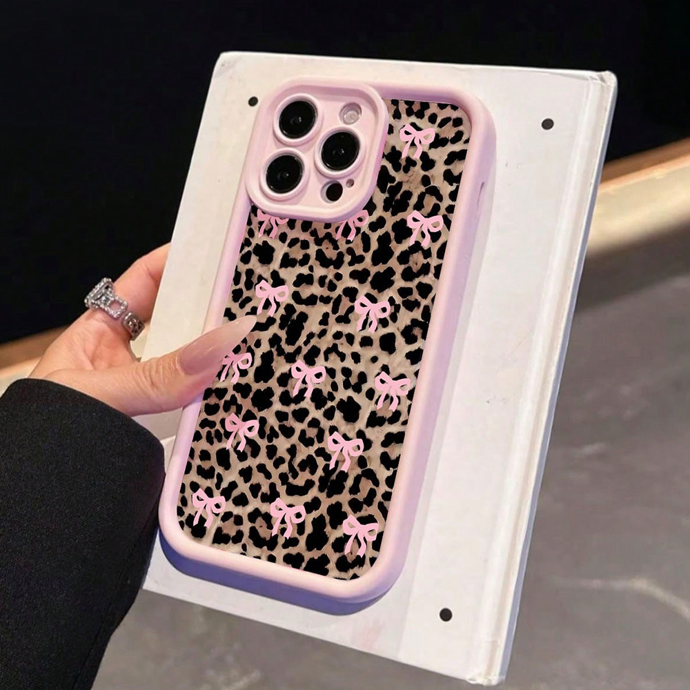 Pink Bow Lily Flower Leopard P - Phone Cases Leopard Print 评论和价格
