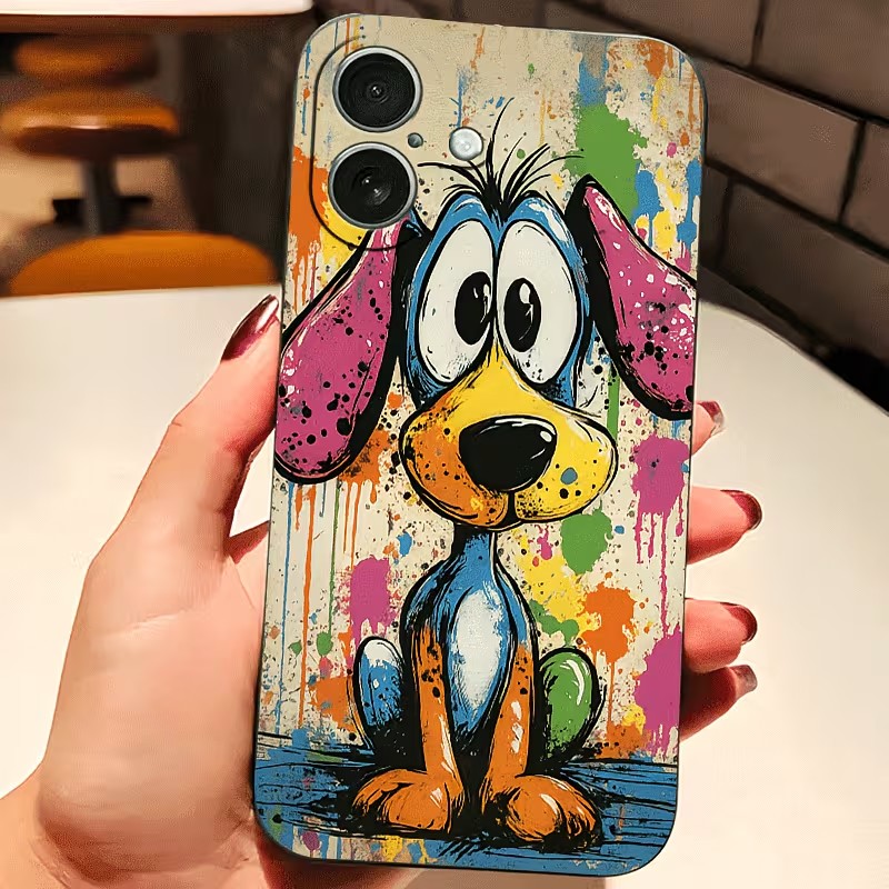 Graffiti Colored Puppy TPU Pho - Phone Cases Otterbox 评论和价格