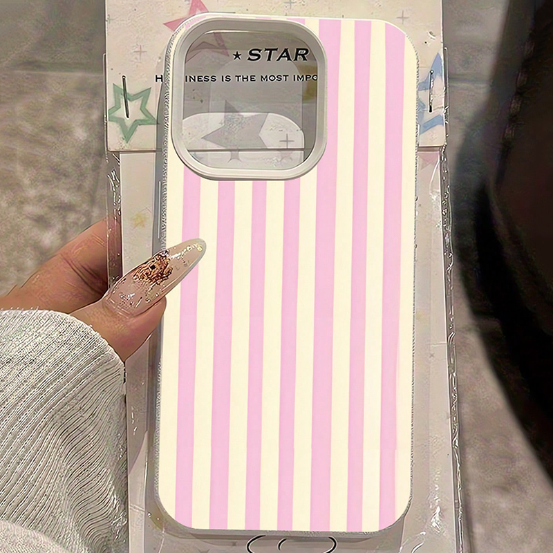 Simple Pink Vertical Striped L - Phone Cases Otterbox 评论和价格