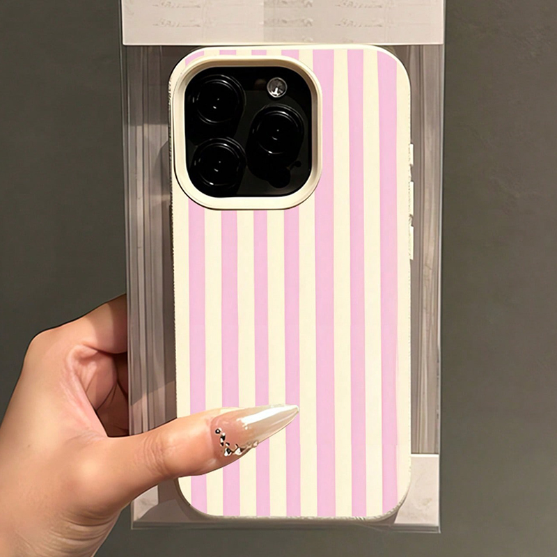 Simple Pink Vertical Striped L - Phone Cases Otterbox 评论和价格