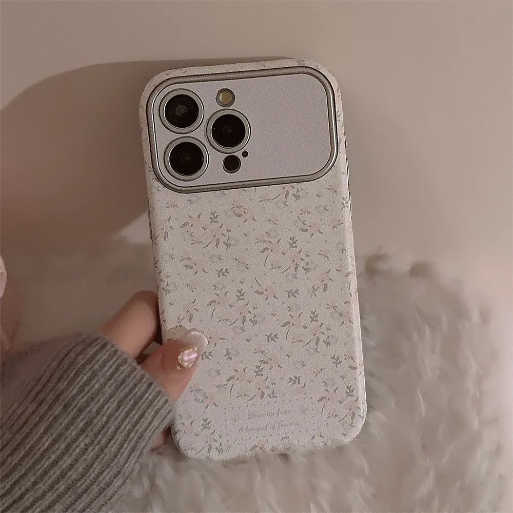 Korean Vintage Flowers Leather - Phone Cases Vintage 评论和价格