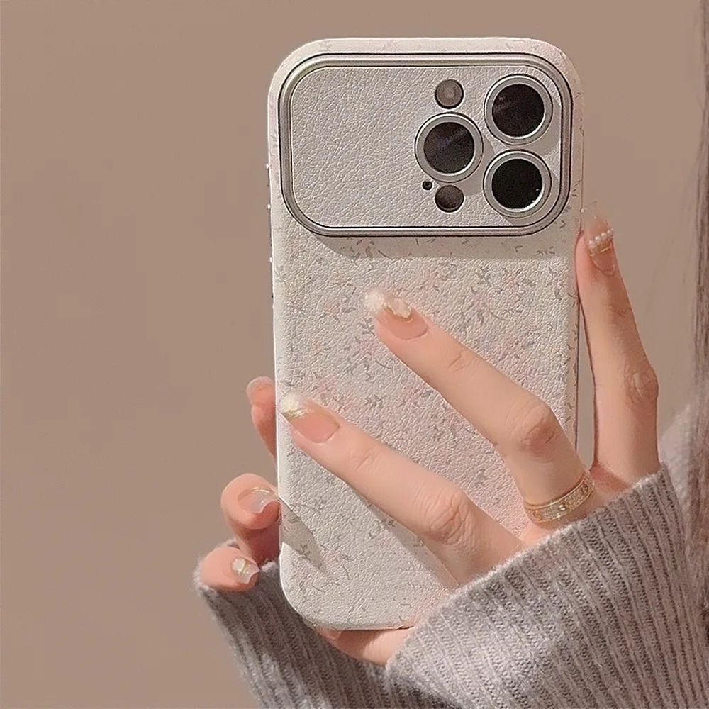 Korean Vintage Flowers Leather - Phone Cases Vintage 评论和价格
