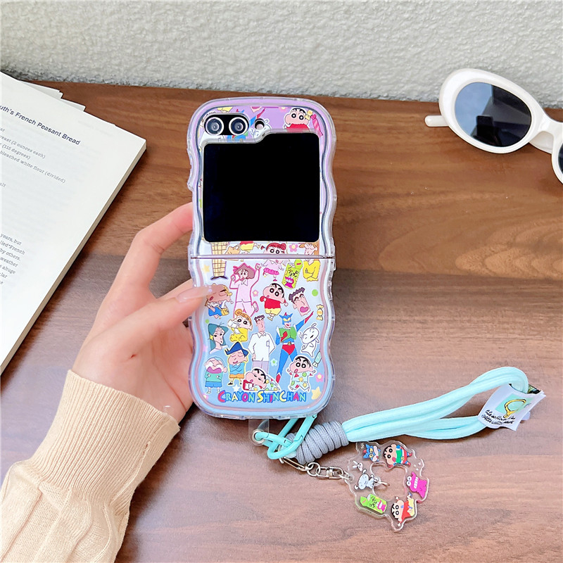 Cute Cartoon Japan Anime Crayo - Phone Cases Z Flip 7 评论和价格