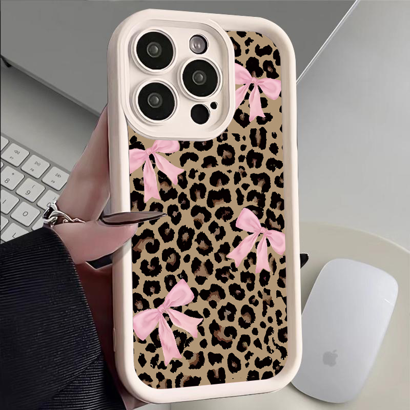 Luxury Leopard Print Bow Phone - Phone Cases Expensive 评论和价格