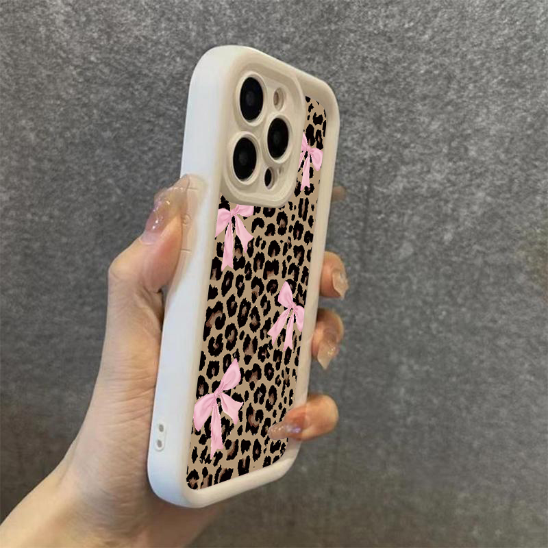 Luxury Leopard Print Bow Phone - Phone Cases Expensive 评论和价格