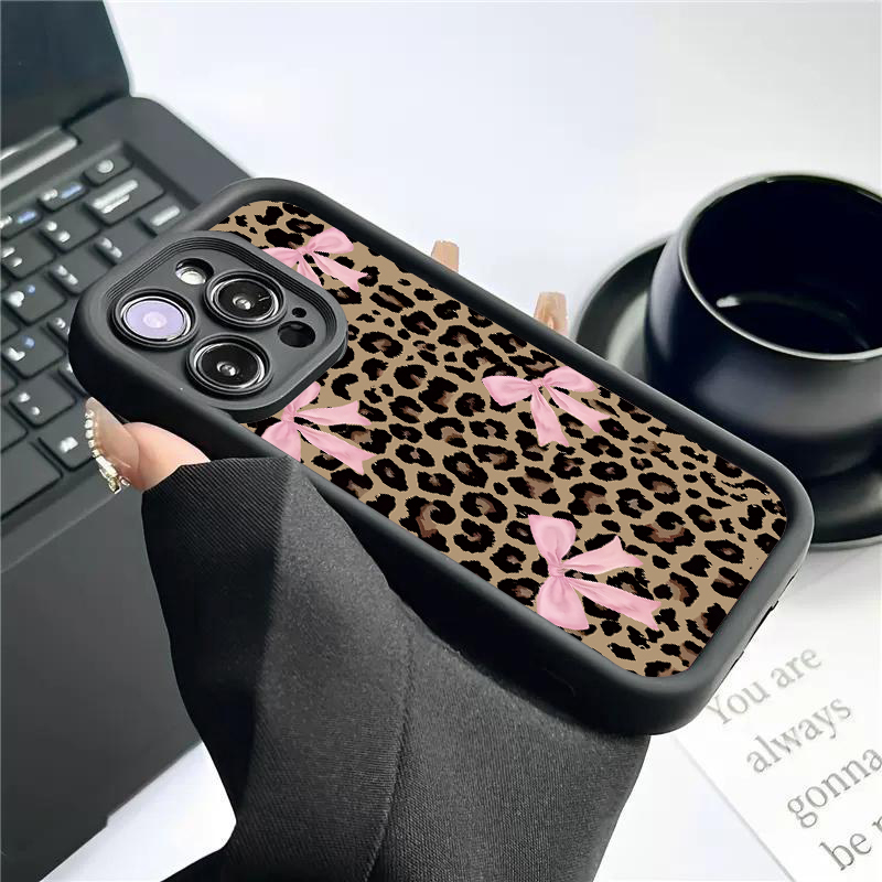 Luxury Leopard Print Bow Phone - Phone Cases Expensive 评论和价格