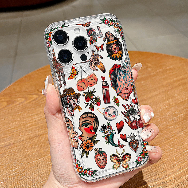 Transparent Vintage Collage De - Phone Cases Vintage 评论和价格