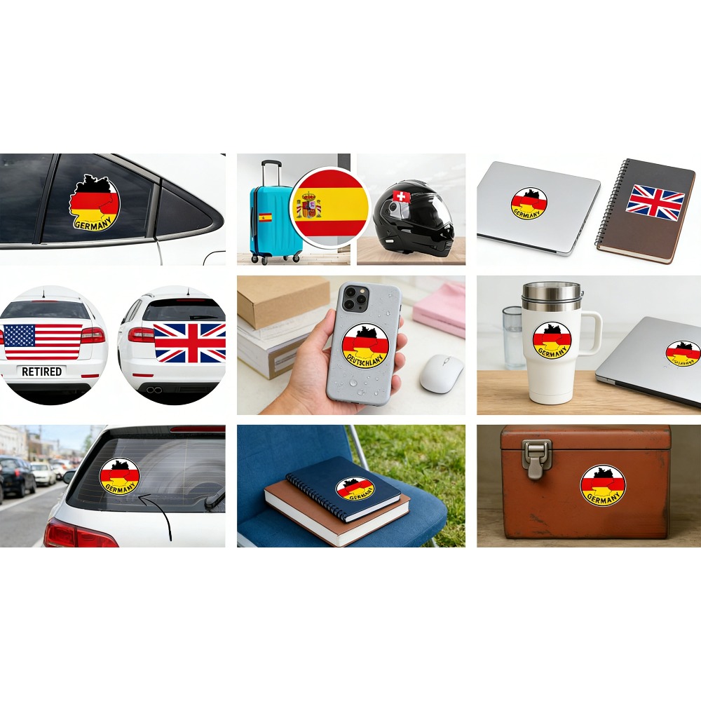 Qatar Flag Oval Sticker Novelt - Phone Cases Qatar 评论和价格