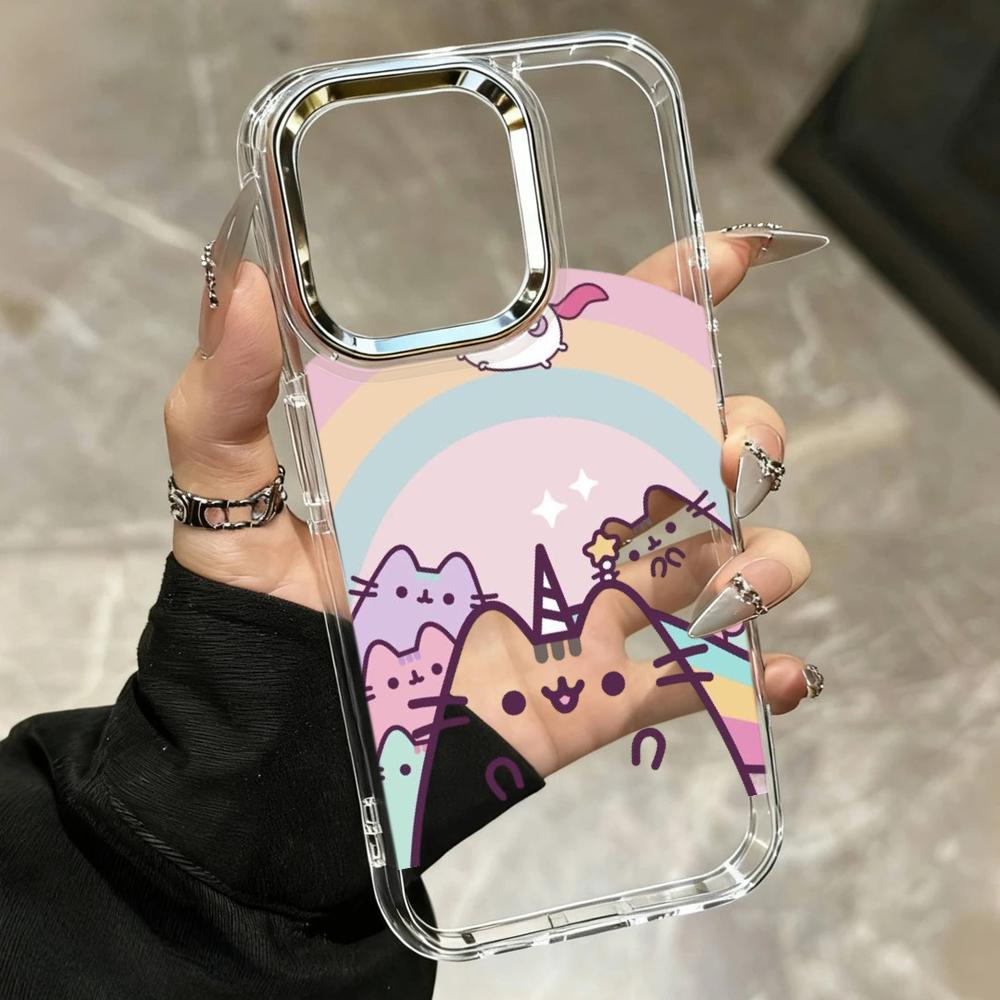 Cartoon Pusheen Cat Matte Tran - Phone Cases Rugged 评论和价格