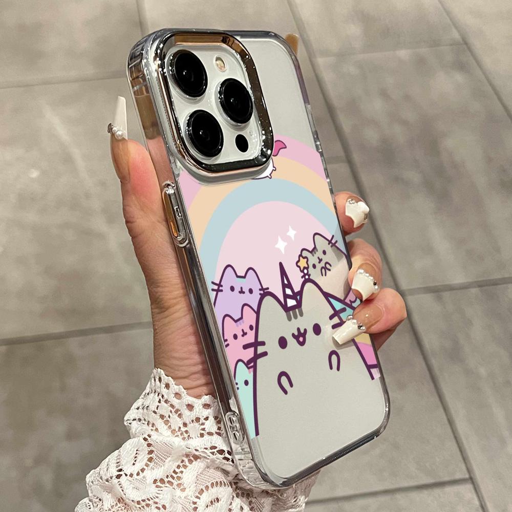 Cartoon Pusheen Cat Matte Tran - Phone Cases Rugged 评论和价格