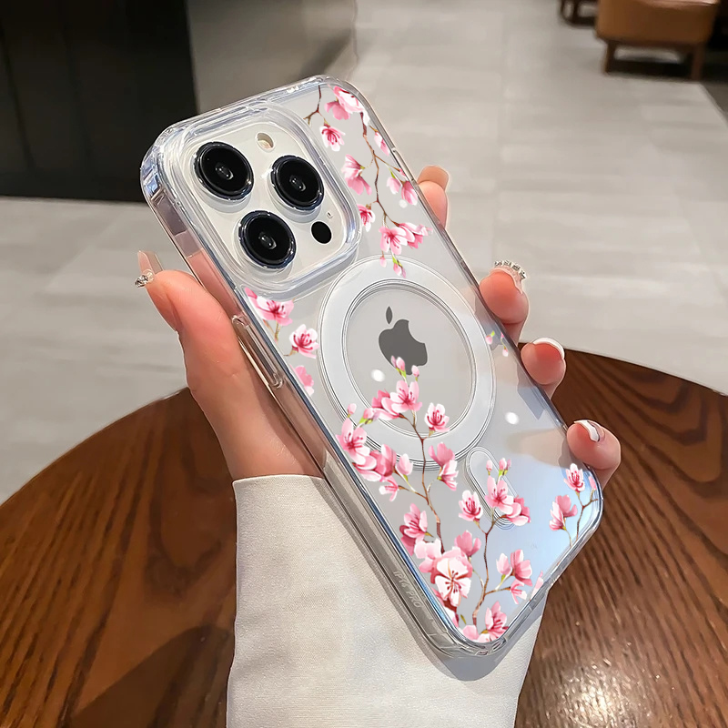 Luxury Pink INS Flowers Case F - Phone Cases Expensive 评论和价格