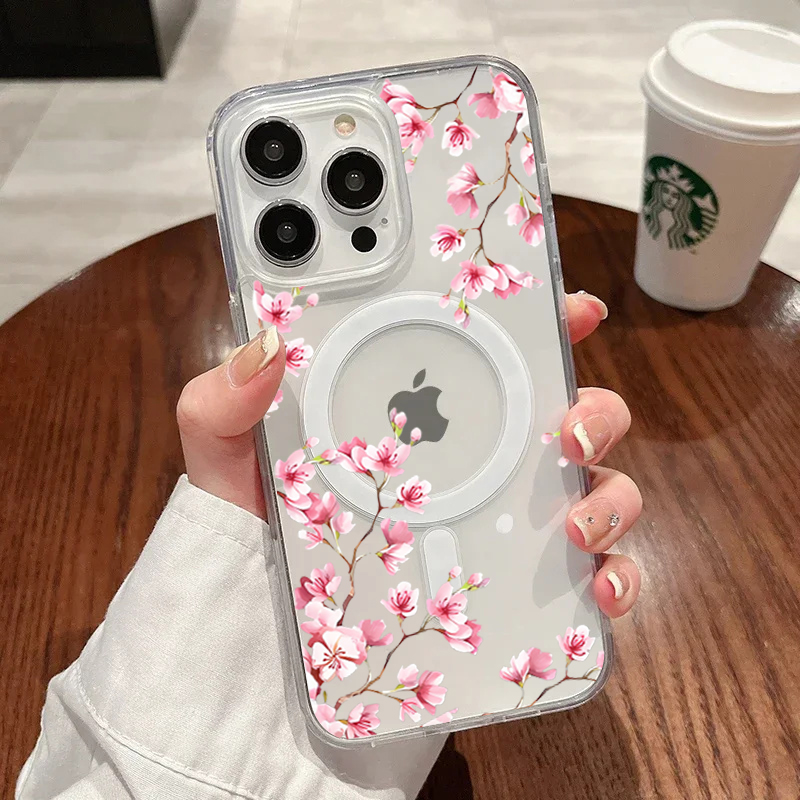 Luxury Pink INS Flowers Case F - Phone Cases Expensive 评论和价格