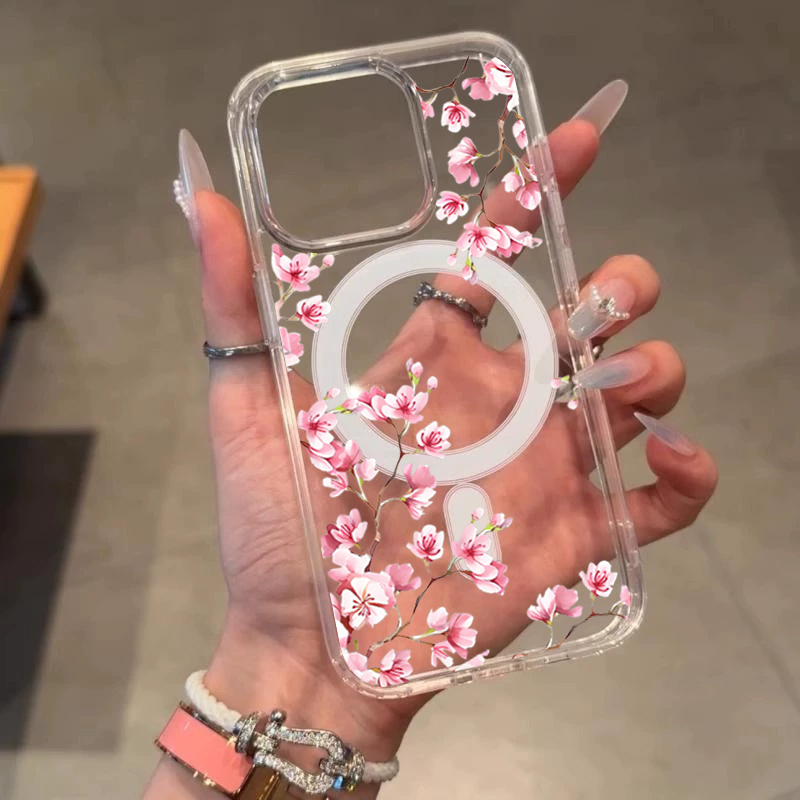 Luxury Pink INS Flowers Case F - Phone Cases Expensive 评论和价格