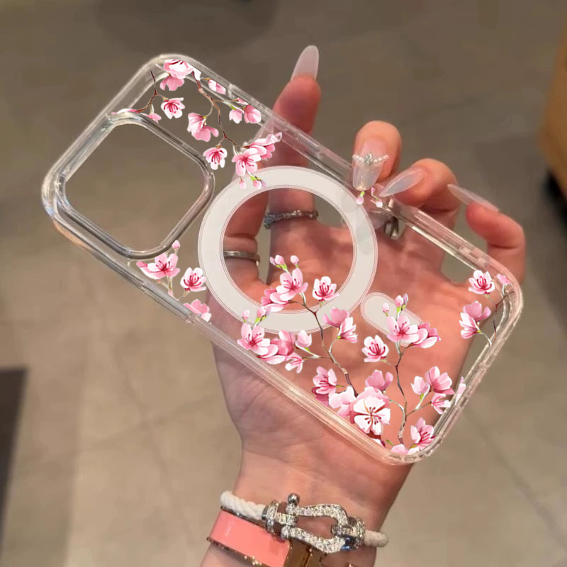 Luxury Pink INS Flowers Case F - Phone Cases Expensive 评论和价格