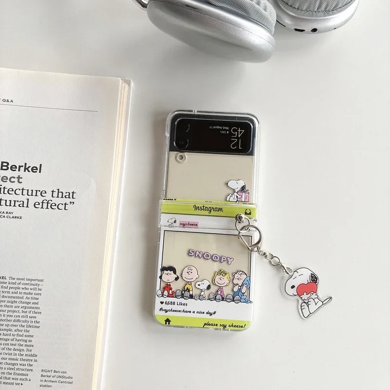 Cute Cartoon Snoopy Charlie Br - Phone Cases Z Flip 7 评论和价格