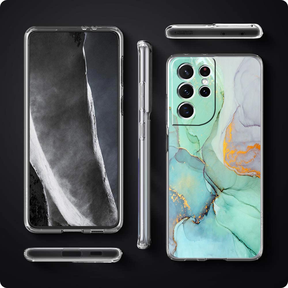 Marble Clear Silicone Phone Ca - Phone Cases Burga 评论和价格