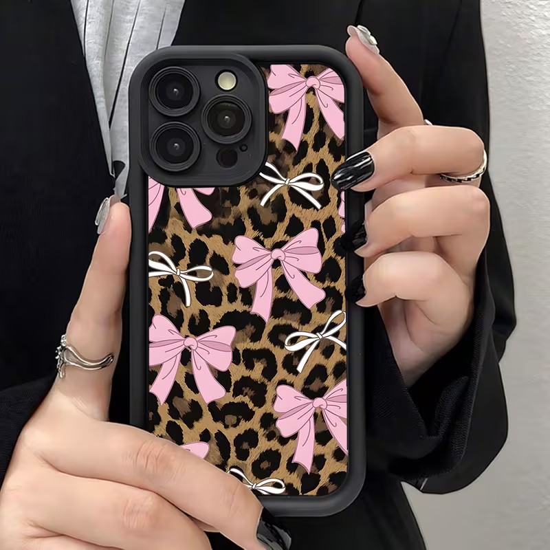 Leopard Print Bow Phone Case F - Phone Cases Leopard Print 评论和价格