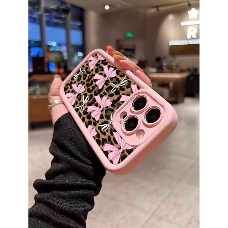 Leopard Print Bow Phone Case F - Phone Cases Leopard Print 评论和价格