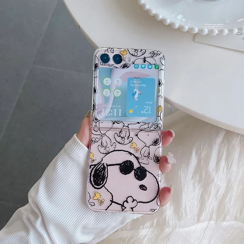 Cute Cartoon Snoopy Charlie Br - Phone Cases Z Flip 7 评论和价格