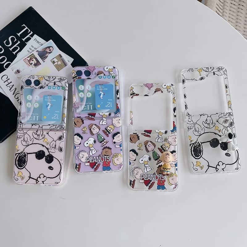Cute Cartoon Snoopy Charlie Br - Phone Cases Z Flip 7 评论和价格