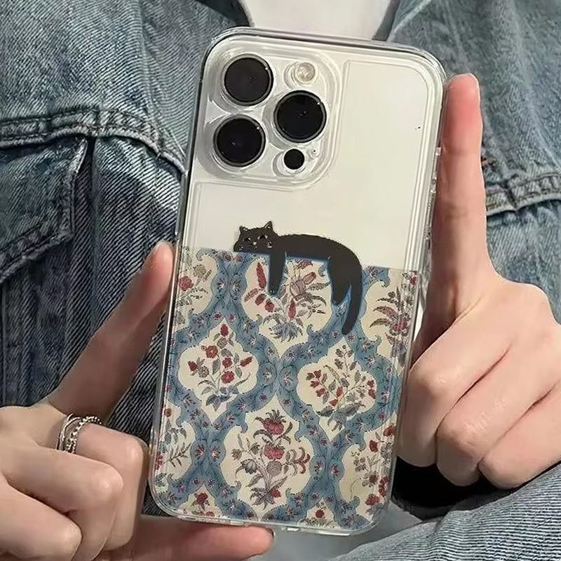 Retro Black Cat Pattern Vintag - Phone Cases Vintage 评论和价格