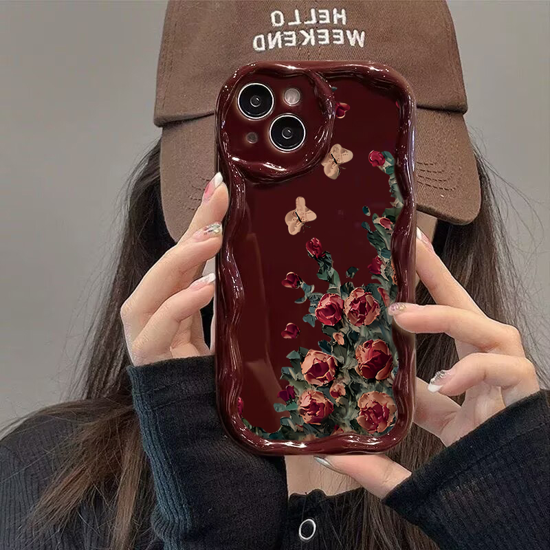 Retro Oil Painting Flower Patt - Phone Cases Expensive 评论和价格